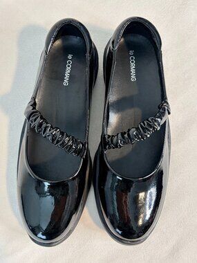 Le Cormang Black Patent Leather Shoes - NWOT